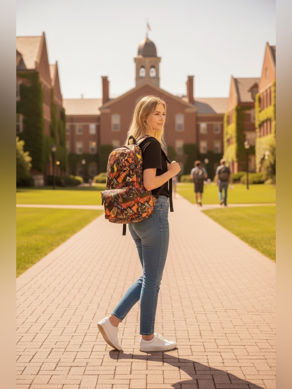 Polo Ralph Lauren Multicolor Collegiate Print Patchwork Logo Backpack 🎒